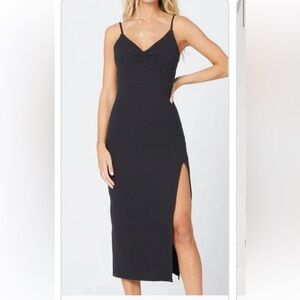 L*Space Black Imogen Dress xs NWOT